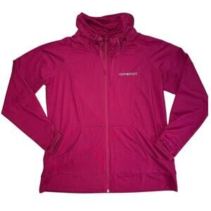 CTMH Close To My Heart Woman's Pink Cowl Neck Zip Size XXL